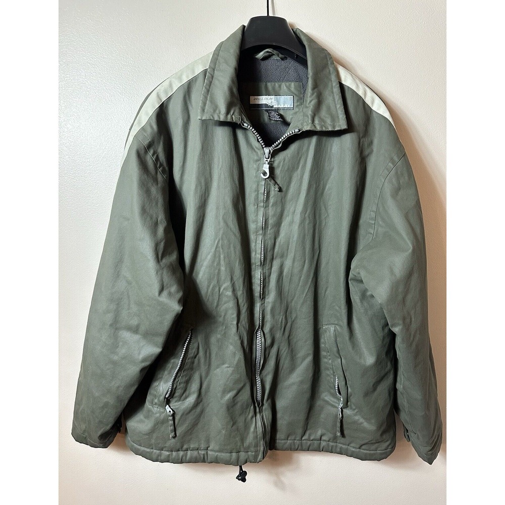 William Barry Jacket Mens Large Green Bomber Lined Gorpcore Outdoor Cabincore L